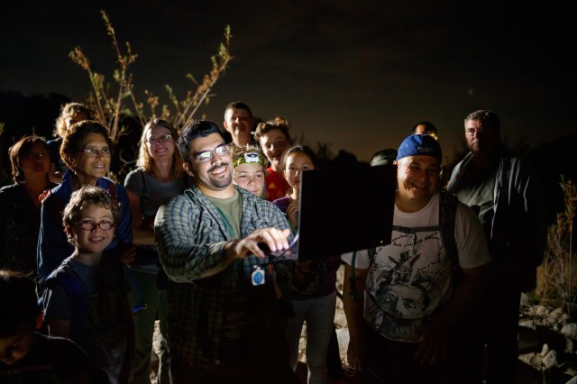 In the field with Miguel Ordeñana detecting bats